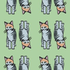 pattern with cats