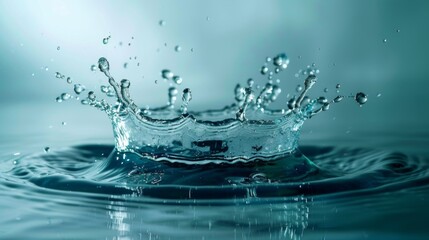 Water splash white background illustration generated by ai