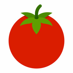 Tomato icon vector art illustration on a white background