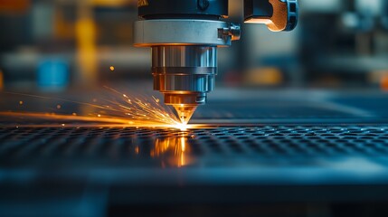 CNC laser and gas cutting of metal utilize modern industrial technology to create industrial details directing material or laser beams through laser optics and CNC