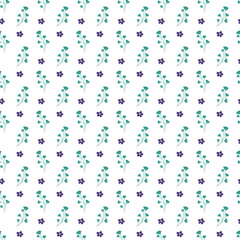 Flat floral pattern design for spring