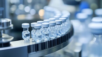 The manufacturing of vaccines takes place in pharmaceutical factories