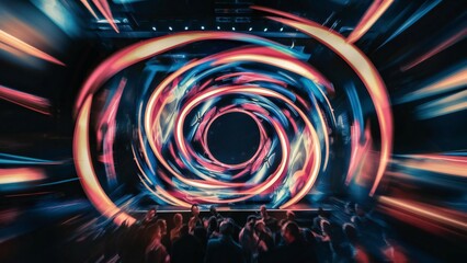 abstract background with lights
