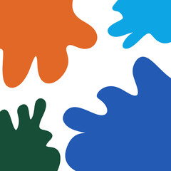 Abstract Shapes Decoration Background