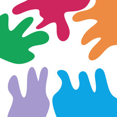 Abstract Shapes Decoration Background