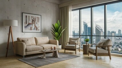 Fototapeta premium modern living room
