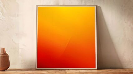 Abstract poster background orange red yellow beige grainy texture banner design
