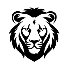Bold Lion Head Tattoo vector