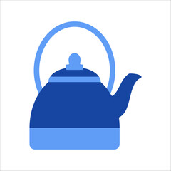 Blue Kettle Illustration