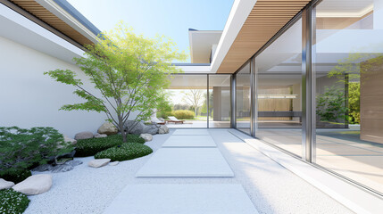 和モダンな日本家屋の豪邸