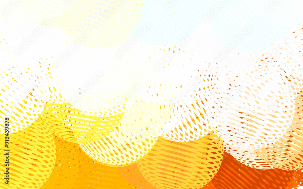 Poster Light Blue, Yellow vector pattern with random forms.