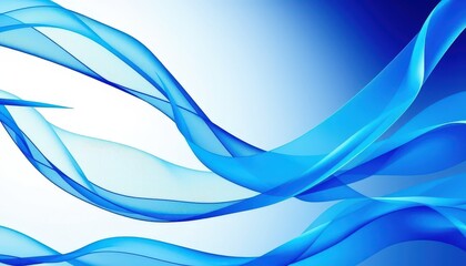 Obraz premium Abstract Blue Swirls.