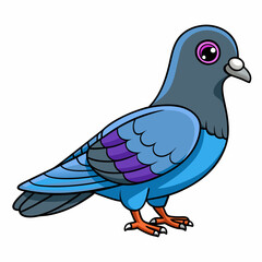 Pigeon isolated on white, Pigeon vector illustration, bird on a branch vector art, Pigeon silhouette, bird vector icon, Pigeon on a branch vector, eps