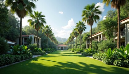 Fototapeta premium Tropical Resort Pathway.