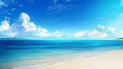 Obraz premium 透き通った青い海の風景18