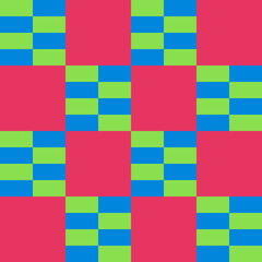 seamless pattern of colorful block abstract checkerboard pattern endless