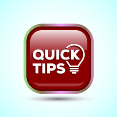 Tips Icon Button Design Illustration Tips And Tricks