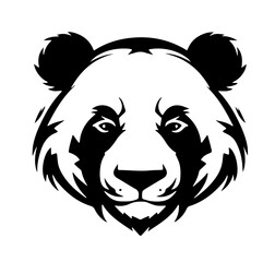 Panda Head Tribal Vector Illustration