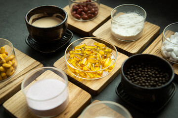 Various nutritional supplements, vitamins, and pills