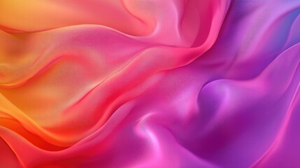 Obraz premium Elegant abstract fabric background with soft, flowing silk in rich, vibrant colors, creating a luxurious and tactile visual. -
