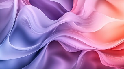 Fototapeta premium Fluid abstract design with flowing lines and pastel colors, evoking a sense of calm and serenity.
