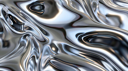 background shiny silver liquid fabric