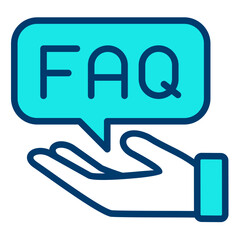 Fototapeta premium Faq Icon