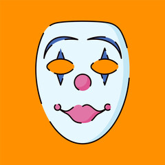 Clown Mask Illustration
