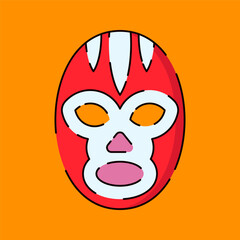 Lucha Libre Mask Illustration