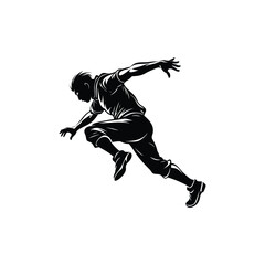 parkour silhouette
