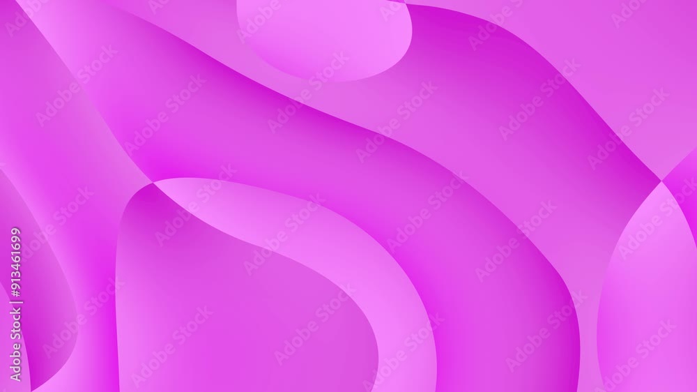 Poster seamless smooth, abstract background loop featuring flowing curves in various shades of pink and pur