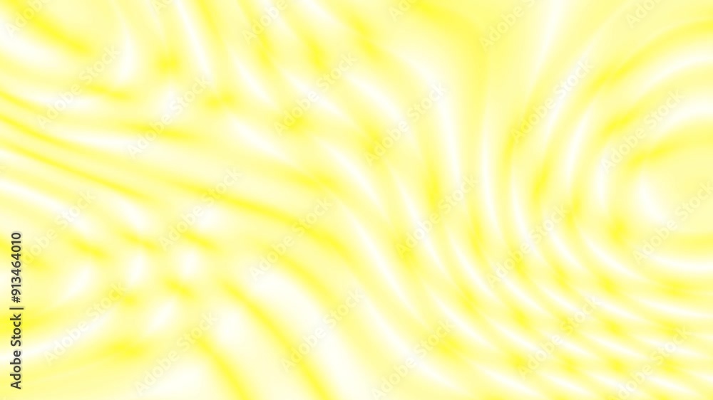 Poster seamless soft, abstract background loop featuring wavy patterns in various shades of yellow. the des