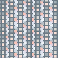 seamless abstract geometric pattern with squares for fabric home wear surface design packaging vector