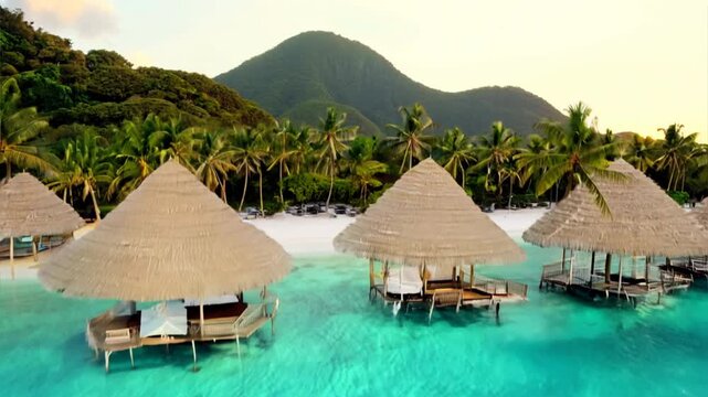 tropical resort in maldives