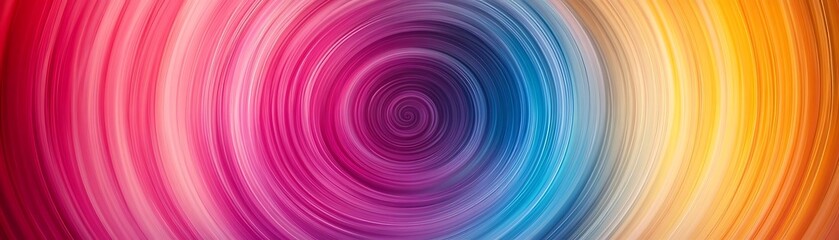 Abstract Background with Colorful Swirling Circles Illustration