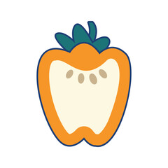 Yellow Paprika Illustration