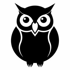 Owl on a branch isolated on white, owl vector illustration, bird on a branch vector art, owl silhouette, bird vector icon, owl on a branch vector, eps, owl on a branch cartoon