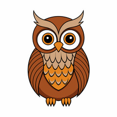 Owl on a branch isolated on white, owl vector illustration, bird on a branch vector art, owl silhouette, bird vector icon, owl on a branch vector, eps, owl on a branch cartoon