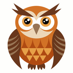 Owl on a branch isolated on white, owl vector illustration, bird on a branch vector art, owl silhouette, bird vector icon, owl on a branch vector, eps, owl on a branch cartoon