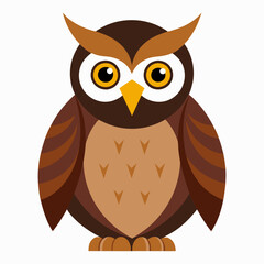 Owl on a branch isolated on white, owl vector illustration, bird on a branch vector art, owl silhouette, bird vector icon, owl on a branch vector, eps, owl on a branch cartoon