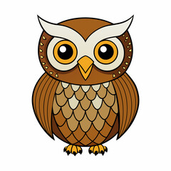 Owl on a branch isolated on white, owl vector illustration, bird on a branch vector art, owl silhouette, bird vector icon, owl on a branch vector, eps, owl on a branch cartoon