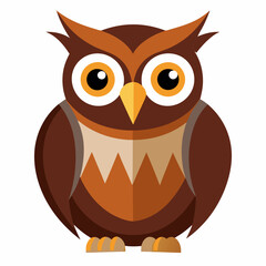 Owl on a branch isolated on white, owl vector illustration, bird on a branch vector art, owl silhouette, bird vector icon, owl on a branch vector, eps, owl on a branch cartoon