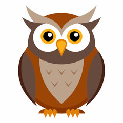 Owl on a branch isolated on white, owl vector illustration, bird on a branch vector art, owl silhouette, bird vector icon, owl on a branch vector, eps, owl on a branch cartoon