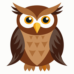 Owl on a branch isolated on white, owl vector illustration, bird on a branch vector art, owl silhouette, bird vector icon, owl on a branch vector, eps, owl on a branch cartoon