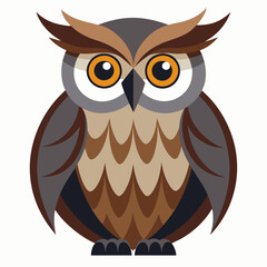 Owl on a branch isolated on white, owl vector illustration, bird on a branch vector art, owl silhouette, bird vector icon, owl on a branch vector, eps, owl on a branch cartoon