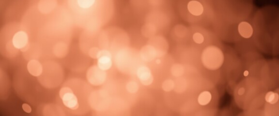 Fototapeta premium Abstract Blurred Background with Orange Bokeh.