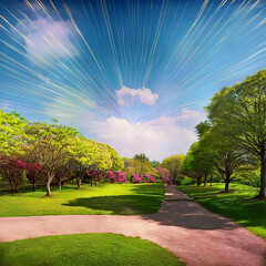 날씨좋은 날의 공원