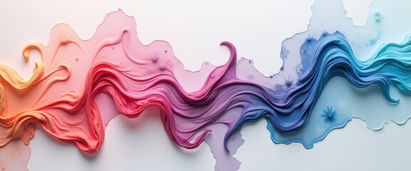 Fototapeta premium Abstract Colorful Swirls.