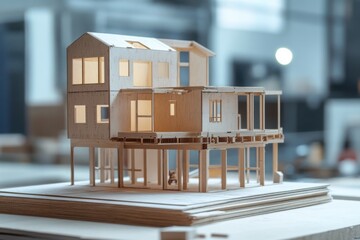 Architectural Model of Modern House