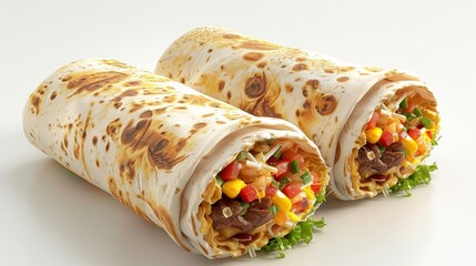 3D, illustration, realistic, isolated, white, background